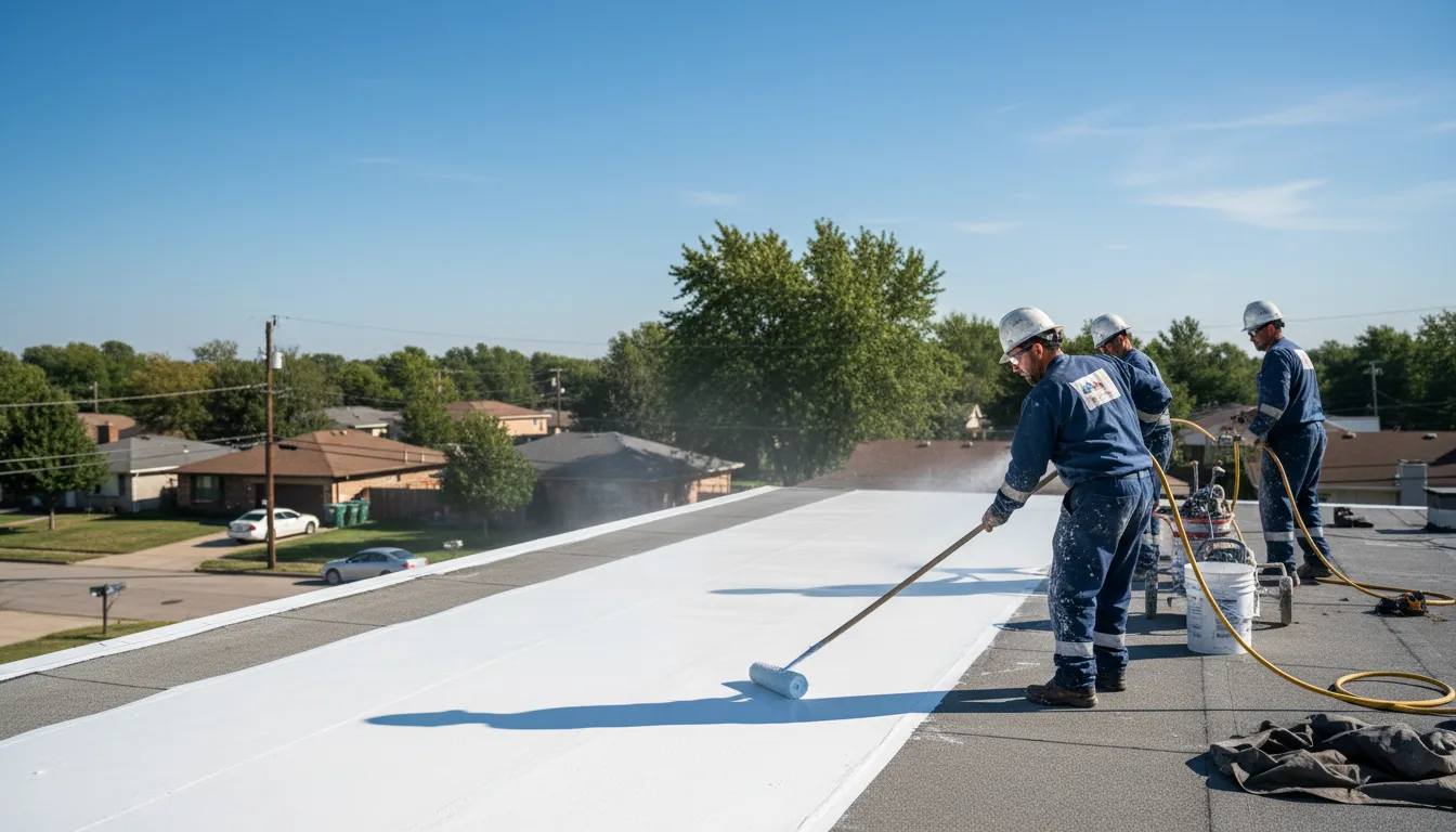 Commercial roof coating in Maquon, IL near me